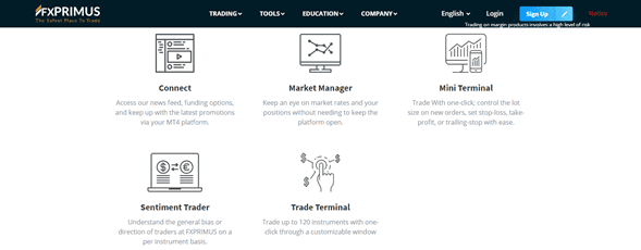 Herramientas de trading FXprimus